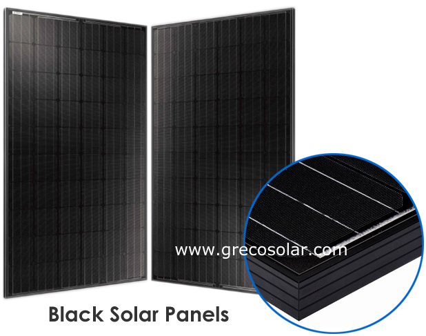 モノクリスタル黒い太陽電池パネル 260 ワット、黒い太陽電池パネル