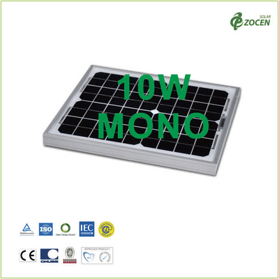 IEC61730/IEC61215証明書およびプロダクト保険の10Wpモノクリスタル太陽電池パネル