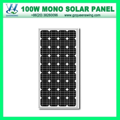 100W モノクリスタル太陽電池パネル（QW-M100W）